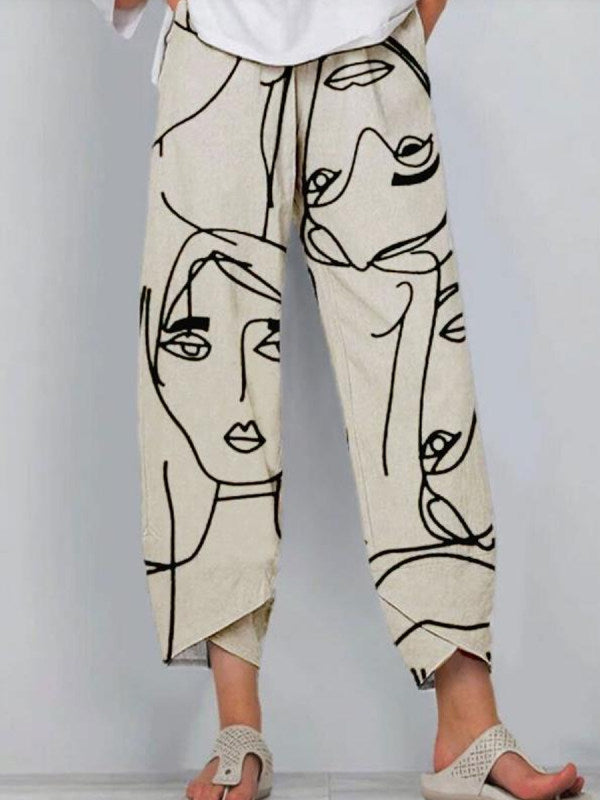 Amélie - Bequeme bedruckte Hose