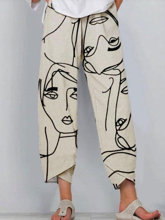 Amélie - Bequeme bedruckte Hose