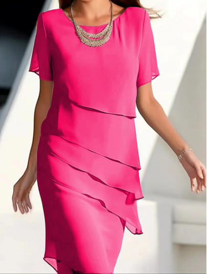 Natalia - Schlichtes ärmelloses Minikleid