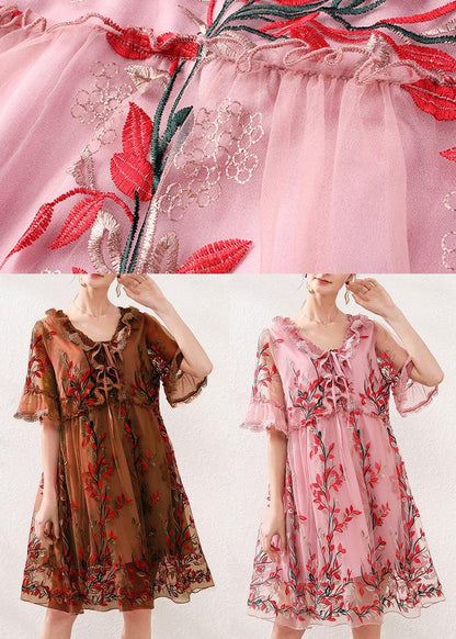 Joarnie - Besticktes Spitzenkleid mit Schleife