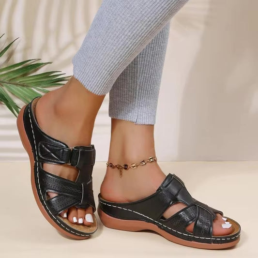 Nel - Damen Sandalen mit Keilabsatz