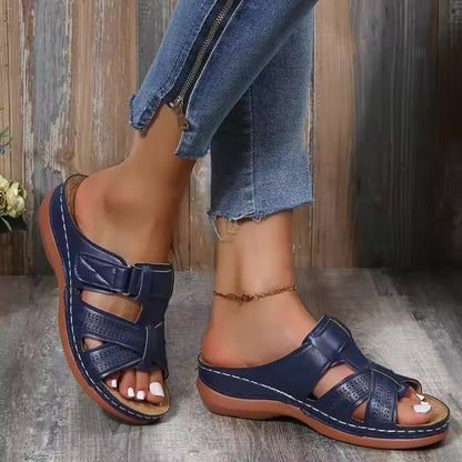 Nel - Damen Sandalen mit Keilabsatz