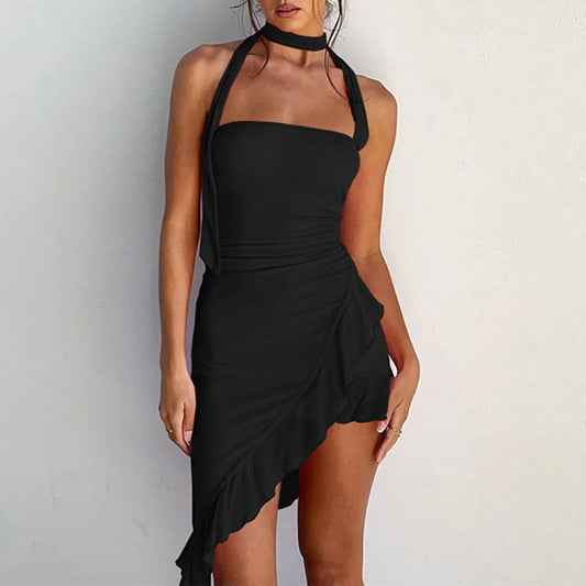 Elegantes Neckholder-Kleid
