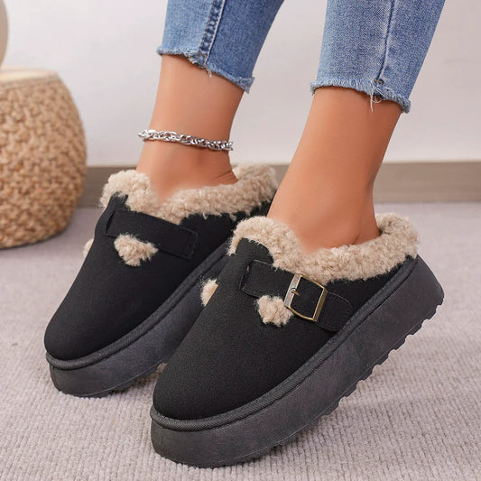 Warme Damenschuhe aus Wildleder - Jazzy