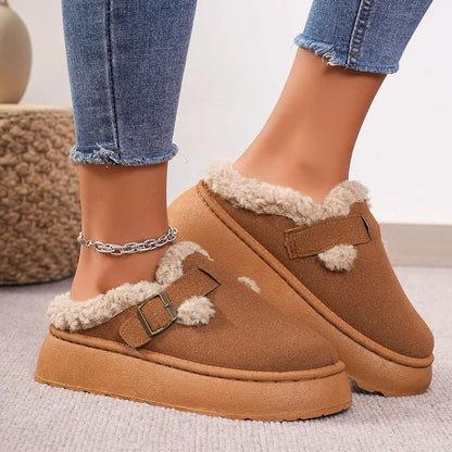 Warme Damenschuhe aus Wildleder - Jazzy