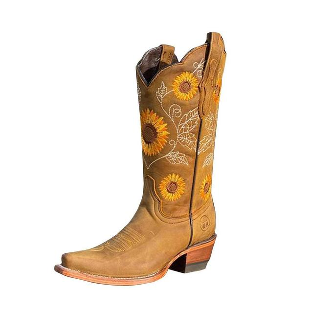 Braune Lederstiefeletten für Frauen - Reyna