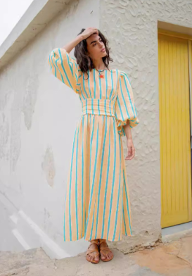 Niana - Midikleid aus Leinen