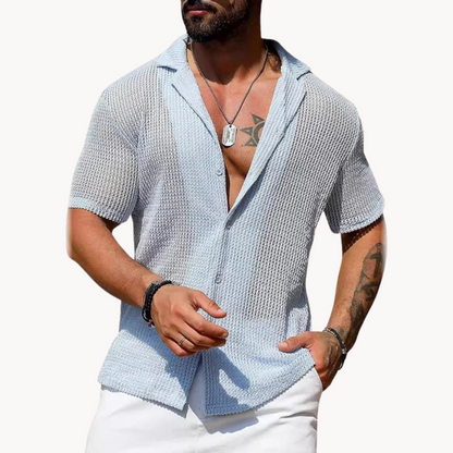 Milan | Stylisches Hohlkörper-Strickhemd