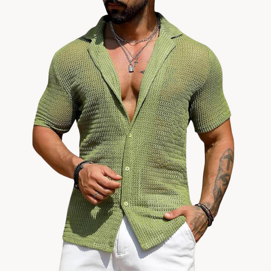 Milan | Stylisches Hohlkörper-Strickhemd