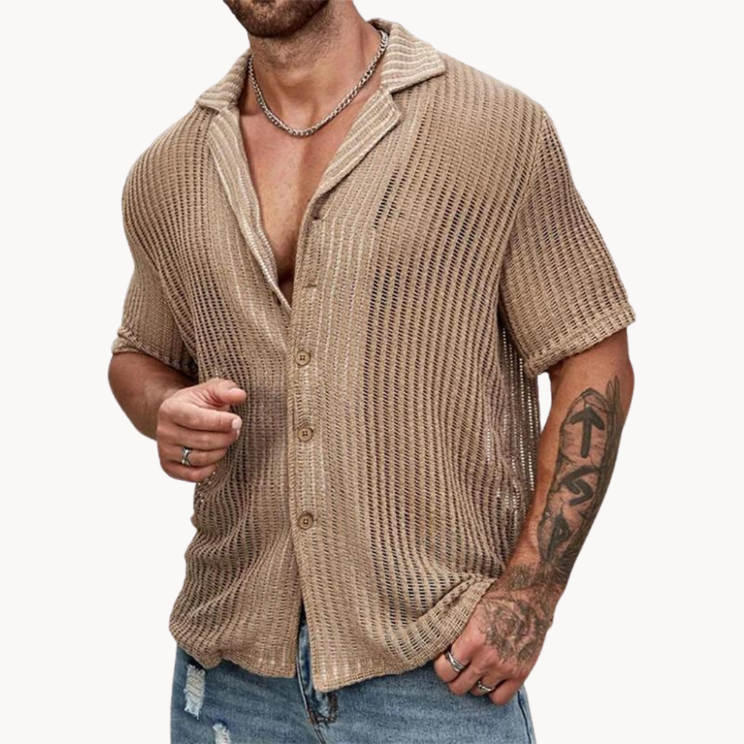 Milan | Stylisches Hohlkörper-Strickhemd