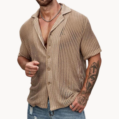 Milan | Stylisches Hohlkörper-Strickhemd