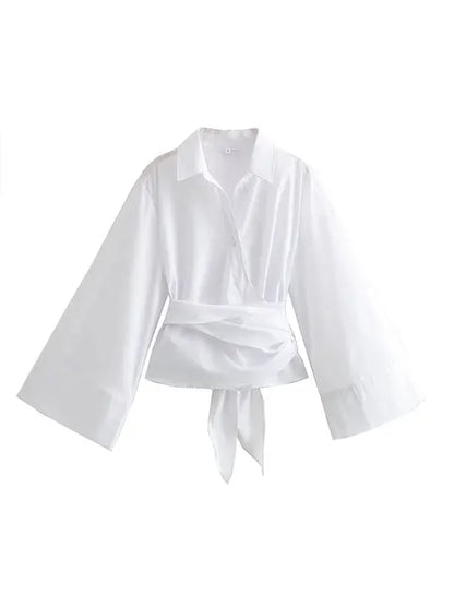 TIRONA | Bluse im Vintage-Look mit Schleifendetail
