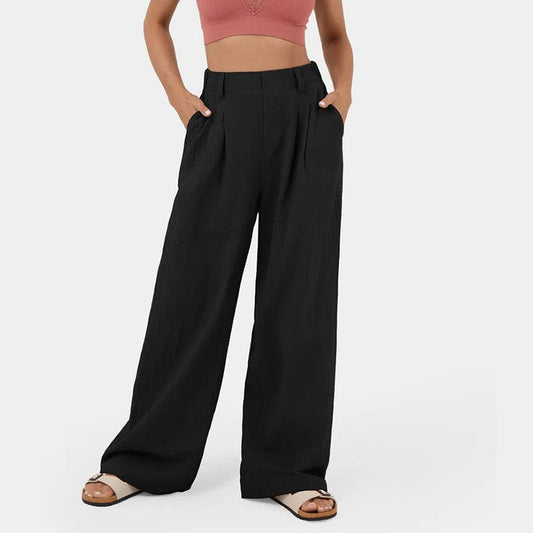 Gerade Hose mit hoher Taille für Frauen