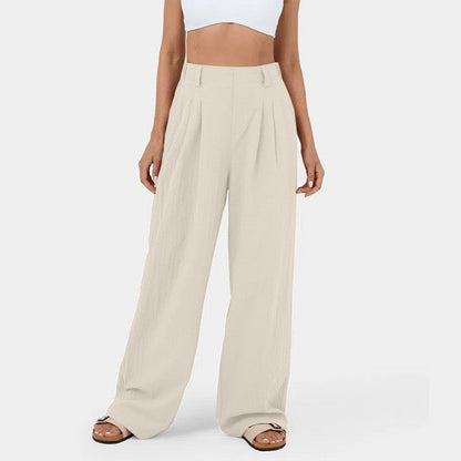 Gerade Hose mit hoher Taille für Frauen