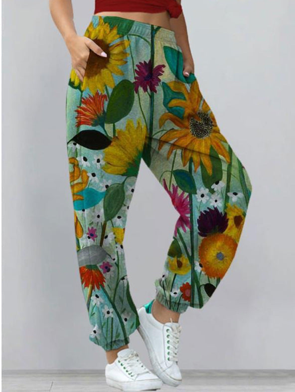 bedruckte Hose schick und elegant