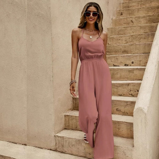 Raya - Stilvoller rosa Jumpsuit für Frauen