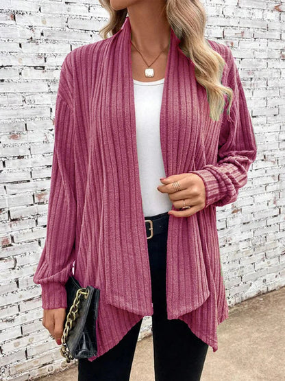 Strickjacke mit Halsausschnitt für Frauen