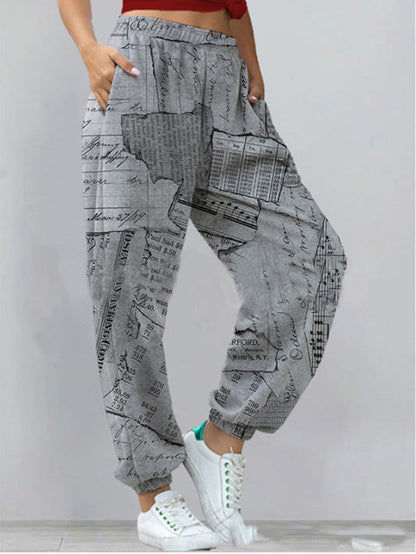 bedruckte Hose schick und elegant