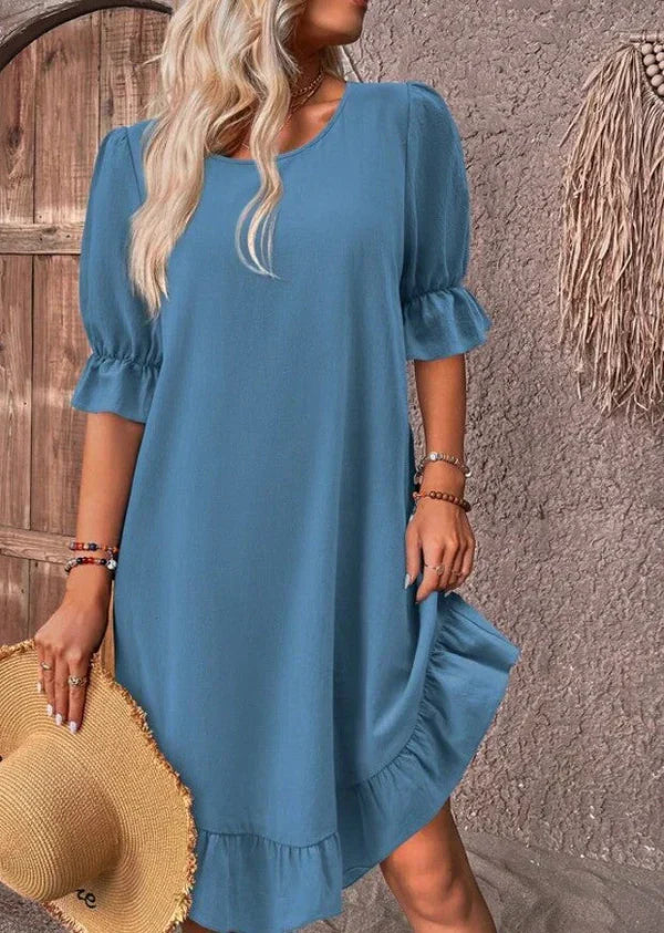 Olivia - Kleid mit gerüschtem Saum