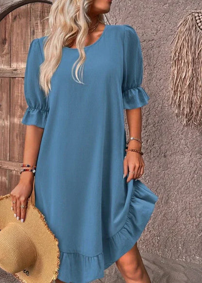 Olivia - Kleid mit gerüschtem Saum