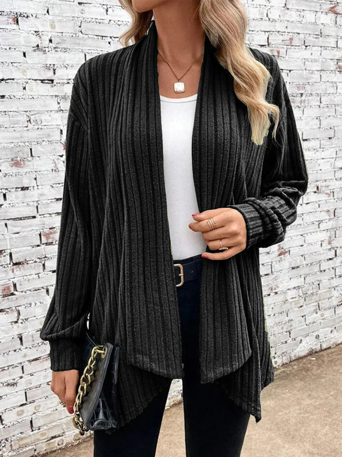 Strickjacke mit Halsausschnitt für Frauen