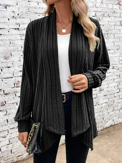 Strickjacke mit Halsausschnitt für Frauen