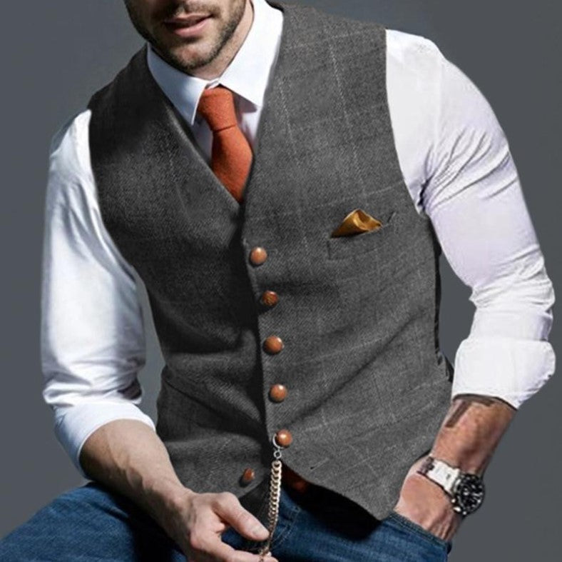 Cappi™ | Elegante geknöpfte Weste für Männer