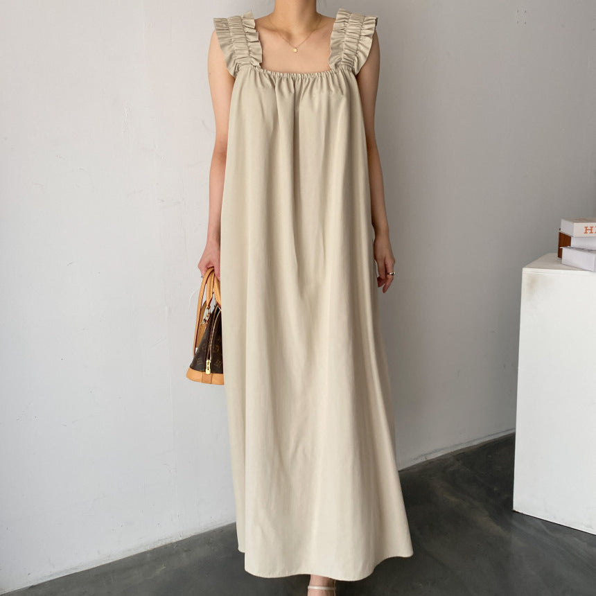 Modisches Kleid mit Print und Schlitz