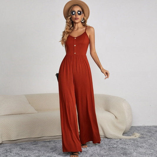 Clémence - Overall mit weitem Bein
