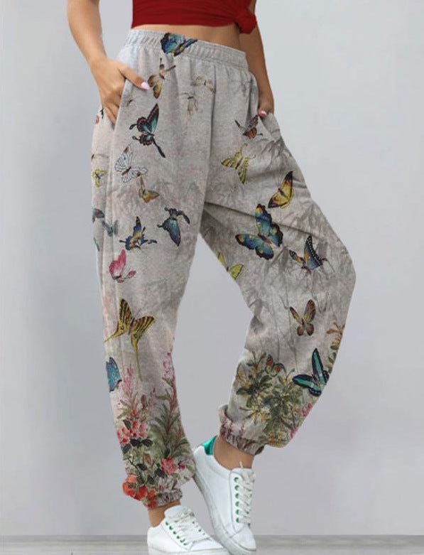 bedruckte Hose schick und elegant