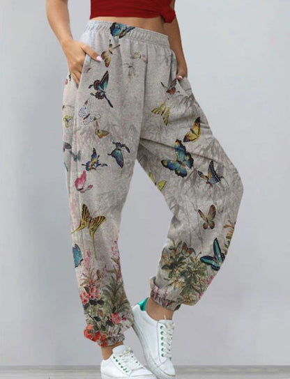 bedruckte Hose schick und elegant