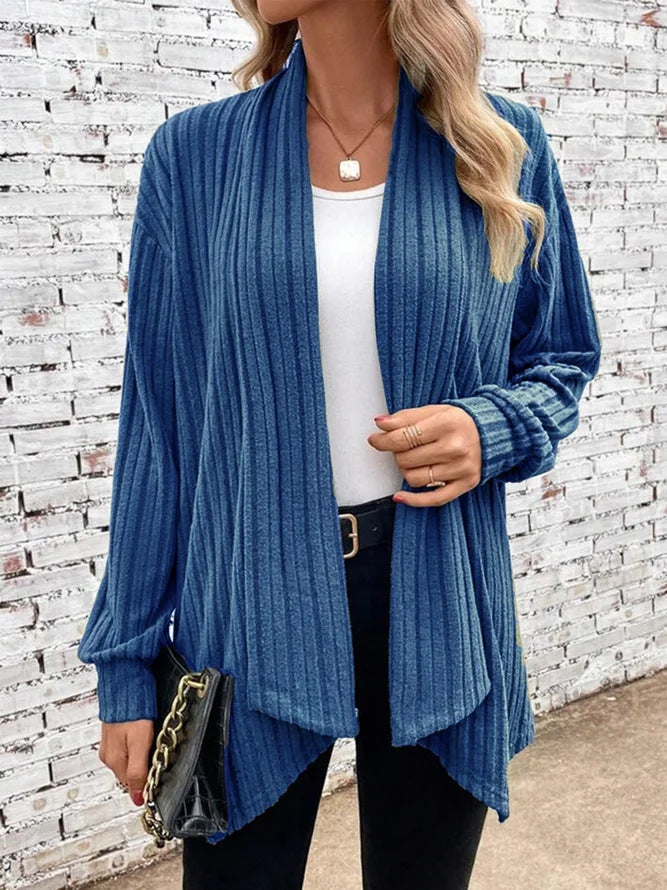 Strickjacke mit Halsausschnitt für Frauen