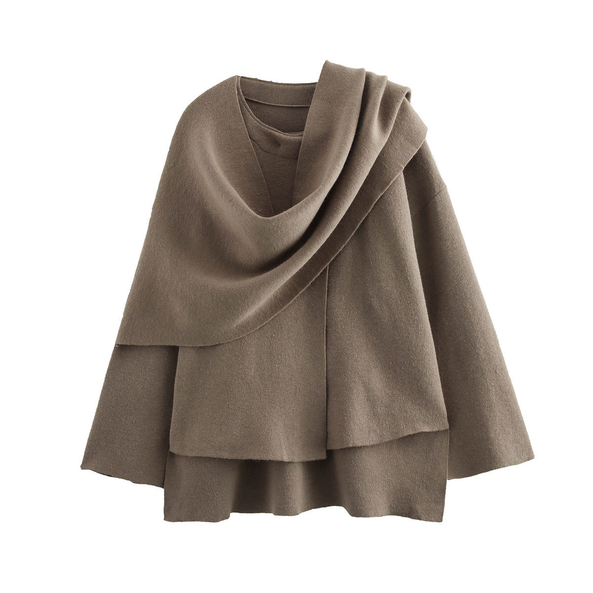 Übergroße Jacke mit Schal | Bequem und warm - perfekt für den Winter