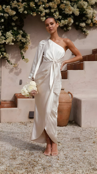 Elarin | Maxikleid aus Satin