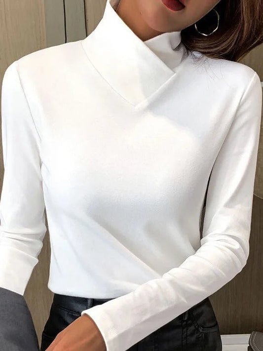 Carmen™ | Elegantes Oberteil mit Stehkragen