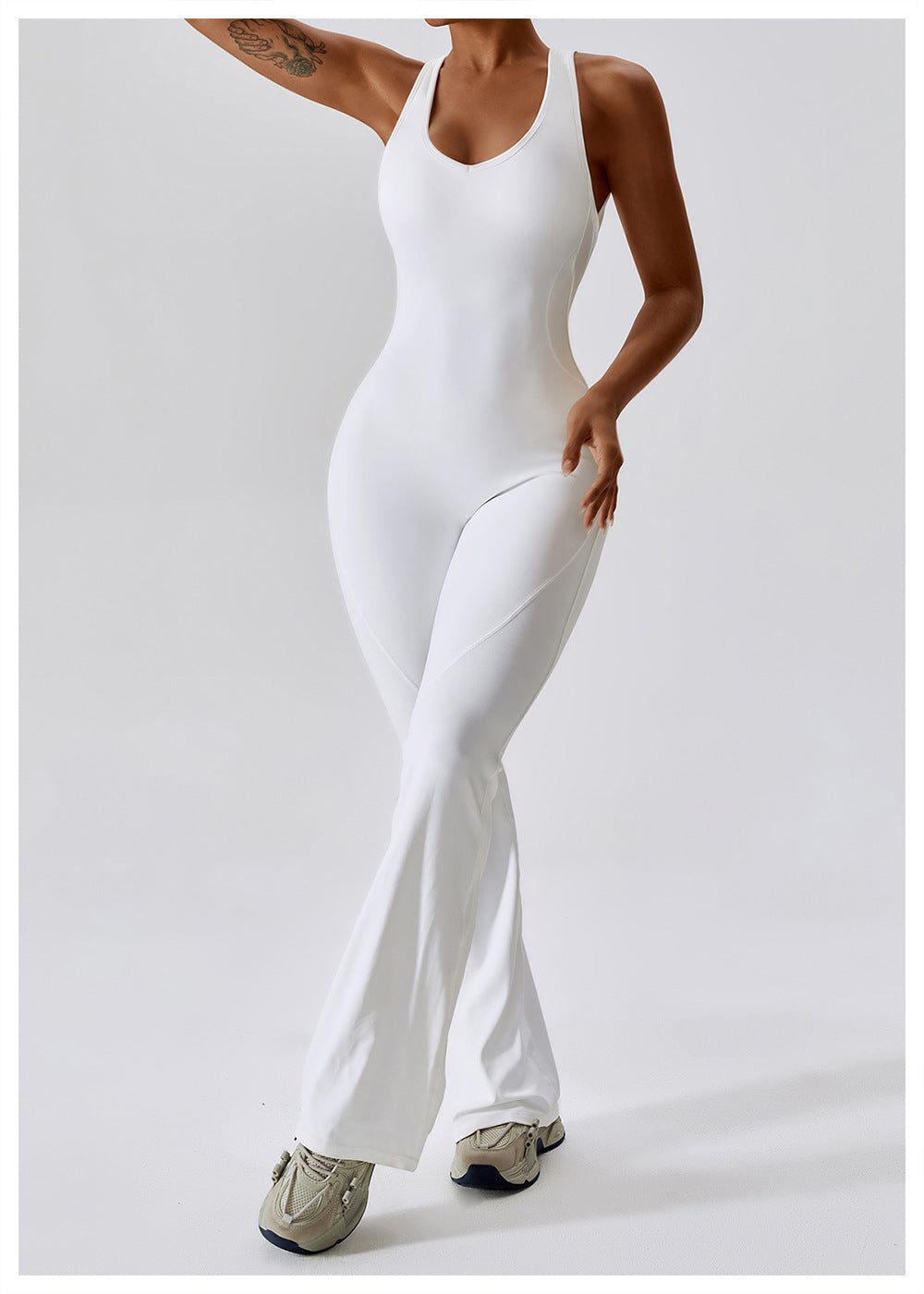 Delphine - Overall mit weitem Bein