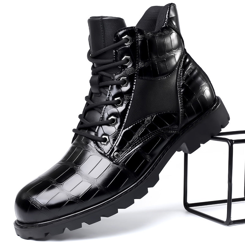 Nyvora™ | Elegante Stiefel mit Kroko-Finish
