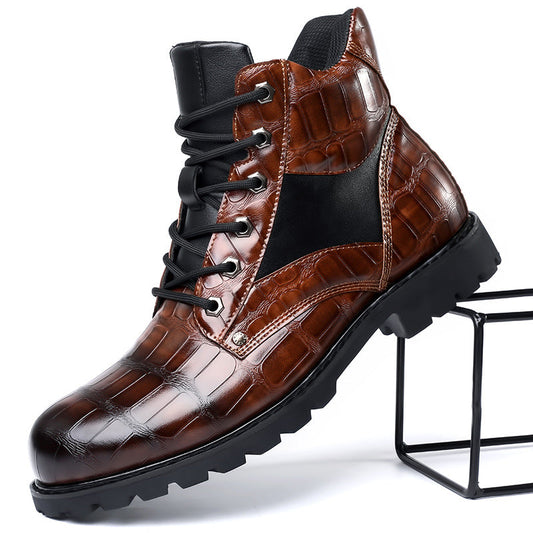 Nyvora™ | Elegante Stiefel mit Kroko-Finish