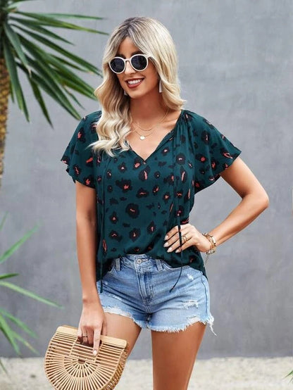 Joy | Boho Chic Floral Bluse Trendy Sommer Style