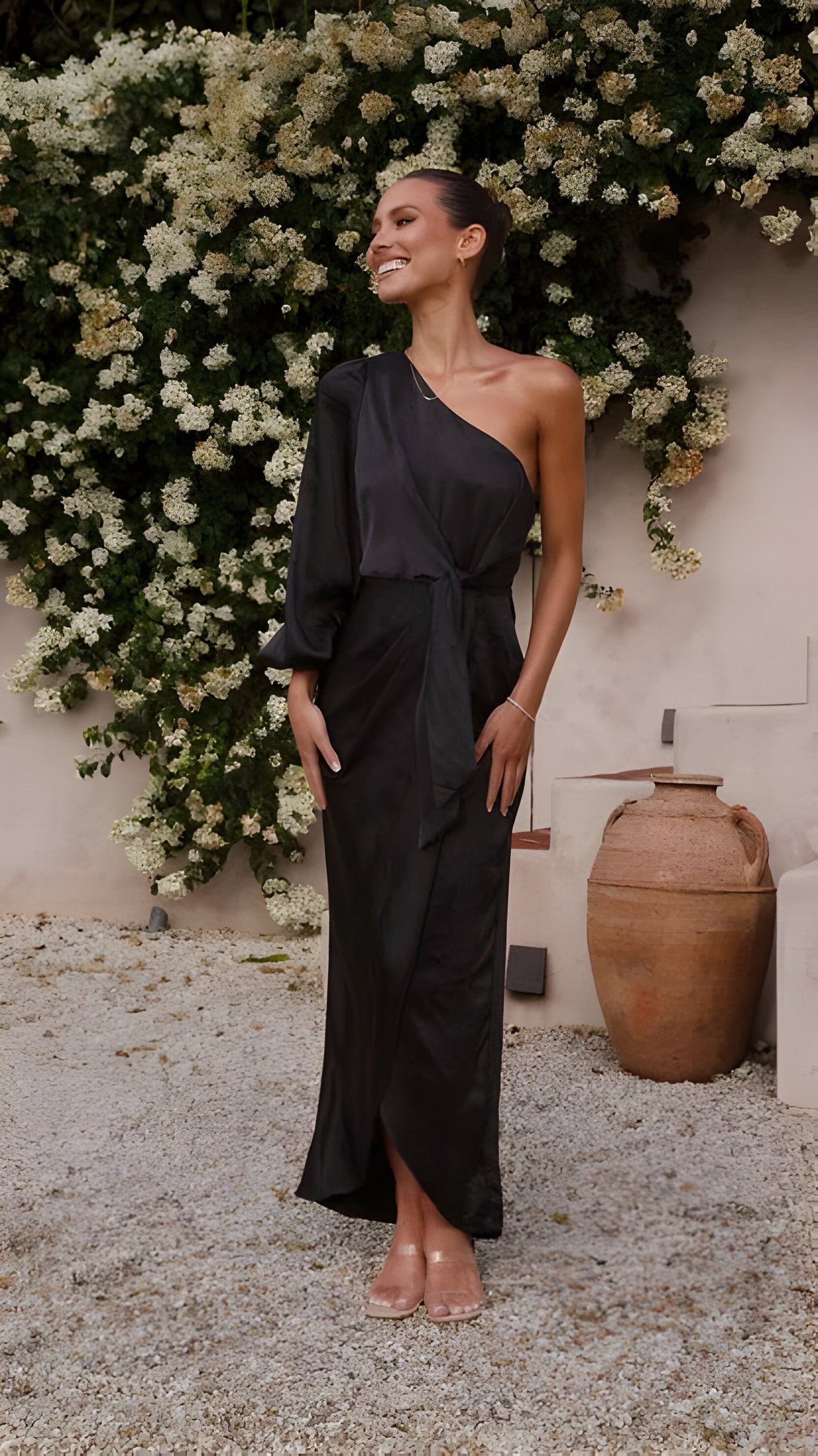 Elarin | Maxikleid aus Satin