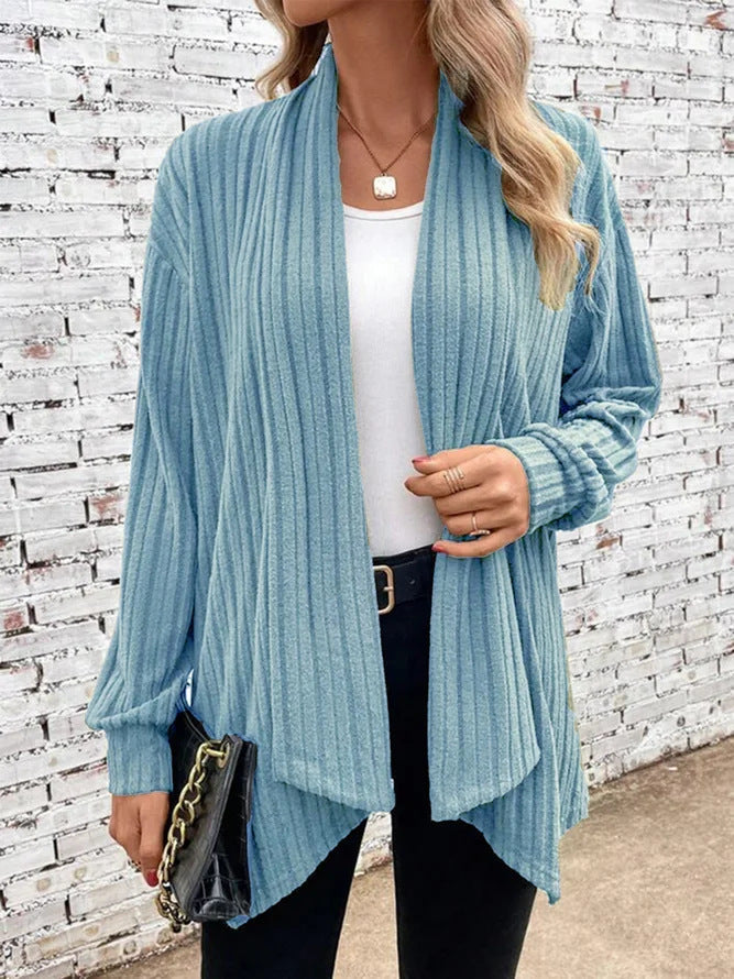 Strickjacke mit Halsausschnitt für Frauen