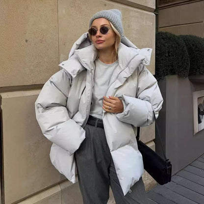 Ladies' Puffer Jacket | Brown - Warmer Wintermantel - angenehm