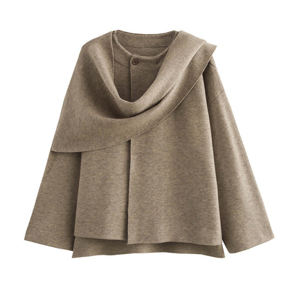 Übergroße Jacke mit Schal | Bequem und warm - perfekt für den Winter