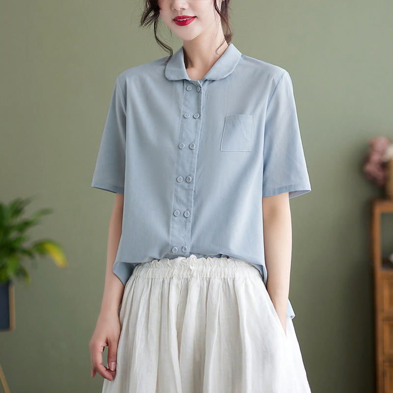Aria - Damenbluse mit Knopfleiste - Klassisch und bequem