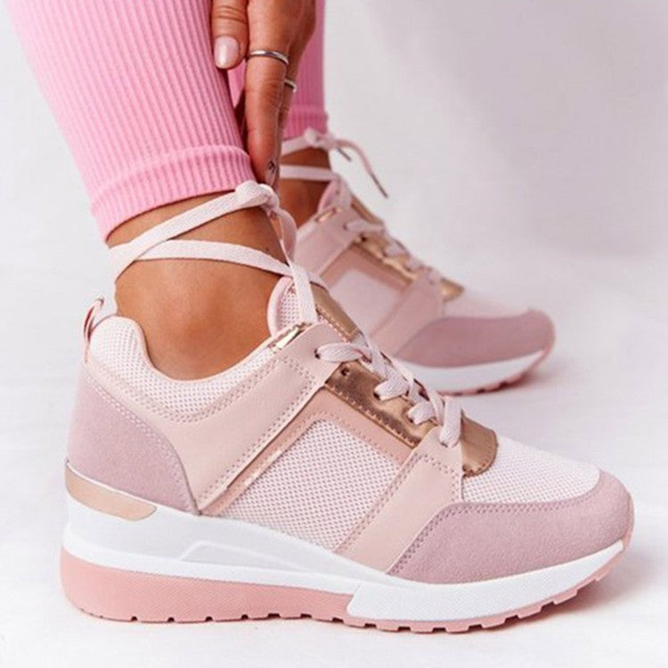 Schnürschuhe Plattform Wedge