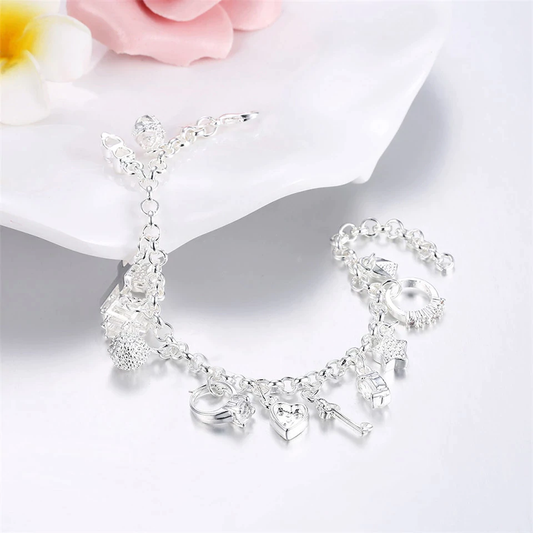 Silber Charm-Armband | Trendy & Beliebtes Design