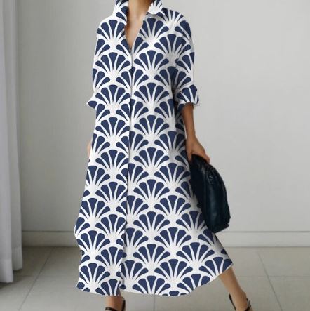 Lucille - Bedrucktes Kleid für Frauen