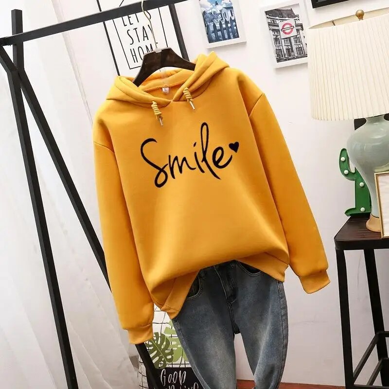 Lächelnder Hoodie - Brie