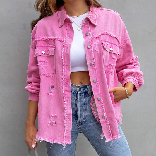 Thrive Denim Bluse