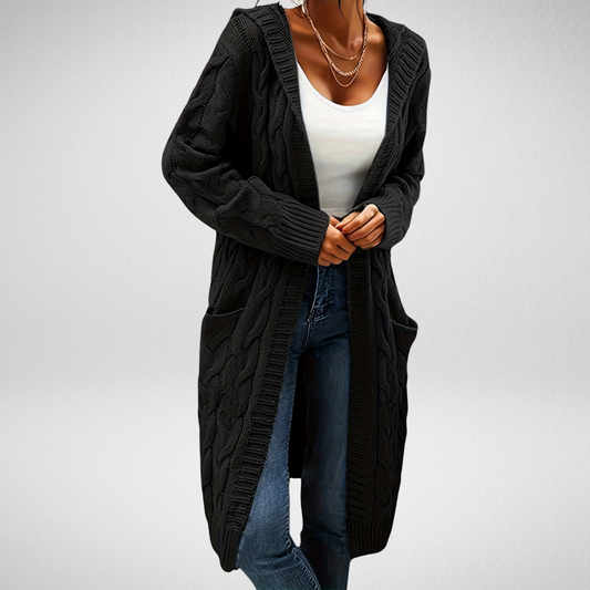 Aventora™ | Weiche Strickjacke mit Kapuze und Taschen